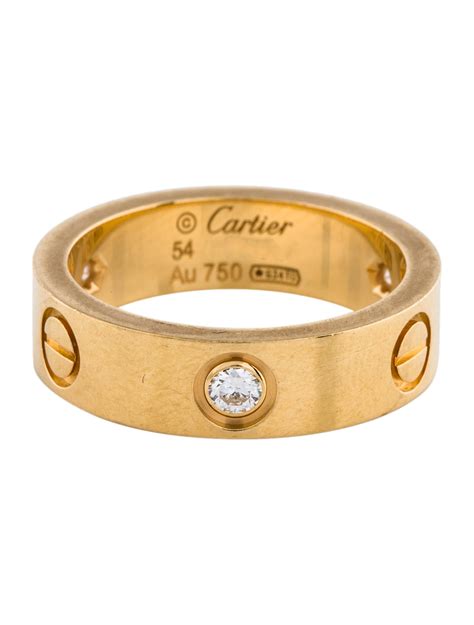 cartier three diamond love ring